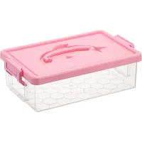 Clear Plastic Storage Box with Lid thumbnail 1