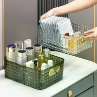 Clear Stackable Cosmetic Storage Box thumbnail 1