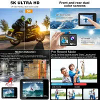 5K Dual Screen Action Camera 30M Waterproof thumbnail 2