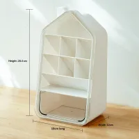 Clear Plastic Desktop Organizer with Drawer thumbnail 4