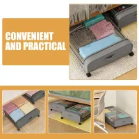 4-Wheel Under Bed Storage Organizer thumbnail 6