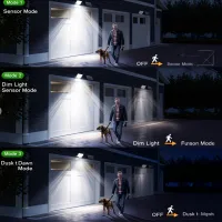 Solar Motion Sensor Security Lights thumbnail 4