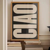 Giao Letters Italian Quote Wall Art thumbnail 1