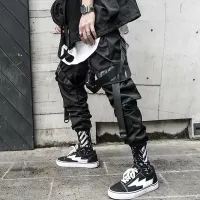 Harajuku Cargo Joggers - Y2K Streetwear thumbnail 3
