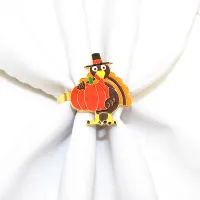 Thanksgiving Napkin Rings Set of 8 thumbnail 4