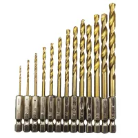 Titanium HSS Hex Shank Drill Bit Set thumbnail 2