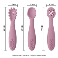 3PCS Baby Learning Spoons Set thumbnail 3