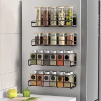 Black Magnetic Spice Rack Organizer thumbnail 2