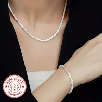 2pcs 925 Sterling Silver Charms Jewelry Set for Women thumbnail 2
