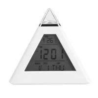 Pyramid LED Alarm Clock Thermometer thumbnail 1