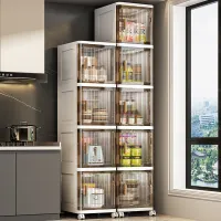Slim Gap Storage Rack with Wheels thumbnail 3