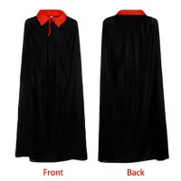 Reversible Vampire Hooded Cloak Cape thumbnail 5