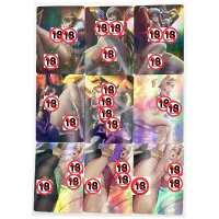 KDA Ahri Akali Evelynn 9pc Anime Cards thumbnail 1