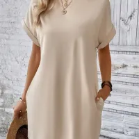 Boho Beach Mini Dress with Pockets thumbnail 4