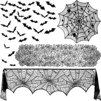 Halloween Spiderweb Decorations Set thumbnail 1