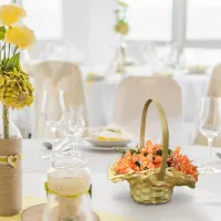 Mini Woven Flower Basket Decor thumbnail 4