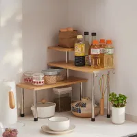 Bamboo Corner Shelf Organizer thumbnail 2