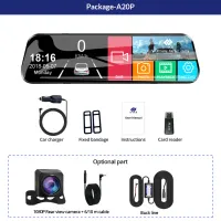 A20P 10" Touch Screen Dash Cam thumbnail 6