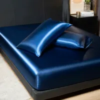 Luxury Satin Fitted Sheet Set thumbnail 3