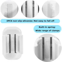 2-Pack White Toothbrush Holder thumbnail 2
