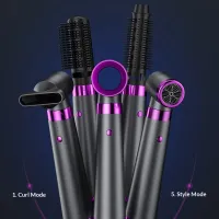 5-in-1 Negative Ion Hot Air Brush Styler thumbnail 4