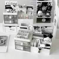 Desktop Storage Box Desk Pen Holder Divided Storage Drawer Type Student Stationery Organizer Large Capacity Office Storage Rack thumbnail 4