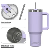 Large Capacity Thermal Tumbler with Handle thumbnail 2