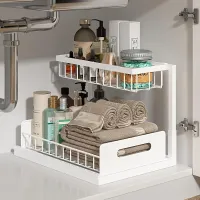 2-Tier Under Sink Pull-Out Organizer thumbnail 1