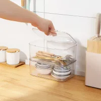 Clear Storage Box with Lid thumbnail 3