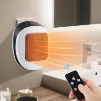600W Mini Wall Plug Heater with Remote thumbnail 1