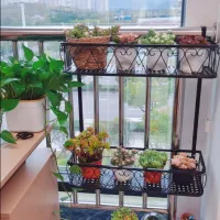 Multi-Tier Balcony Plant Shelf thumbnail 6