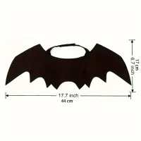 Bat Felt Wings Halloween Pet Costume thumbnail 3