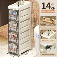 Slim Rolling Storage Cabinet thumbnail 6