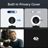 4K Webcam with Fill Light & Microphone thumbnail 4