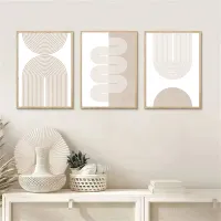 Geometric Boho Canvas Wall Art thumbnail 2
