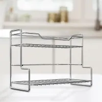 2-Tier Stainless Steel Countertop Organizer thumbnail 1