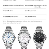 OPK 6003 Elegant Men's Business Wrist Watch thumbnail 6