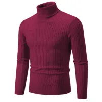 Men's High Neck Knit Turtleneck Sweater thumbnail 5