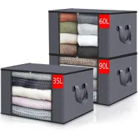 Foldable Non-Woven Storage Box with Window thumbnail 3