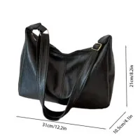 Vintage PU Leather Tote Crossbody Bag thumbnail 6