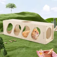Wooden Hamster Tunnel Chew Toy thumbnail 1