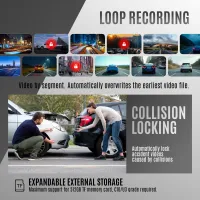 Q6 4K Dual Lens Dash Cam Front 4K+Rear 1080P thumbnail 4