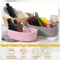 Cotton Rope Woven Storage Basket thumbnail 6