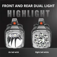 Solar USB Rechargeable Flashlight & Work Light thumbnail 5