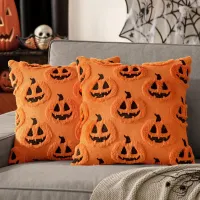 Fall Pumpkin Pillow Cover 18x18 thumbnail 1