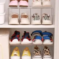 4-Section Clear Purse Organizer Stand thumbnail 4