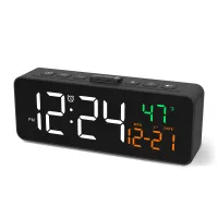USB Digital Alarm Clock with Temp Display thumbnail 1