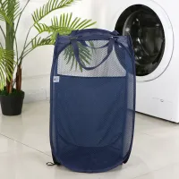 Folding Mesh Laundry Basket with Handle thumbnail 5