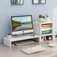 Monitor Stand Riser with Storage Shelf thumbnail 1