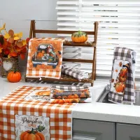 Thanksgiving Buffalo Plaid Towel Set thumbnail 3